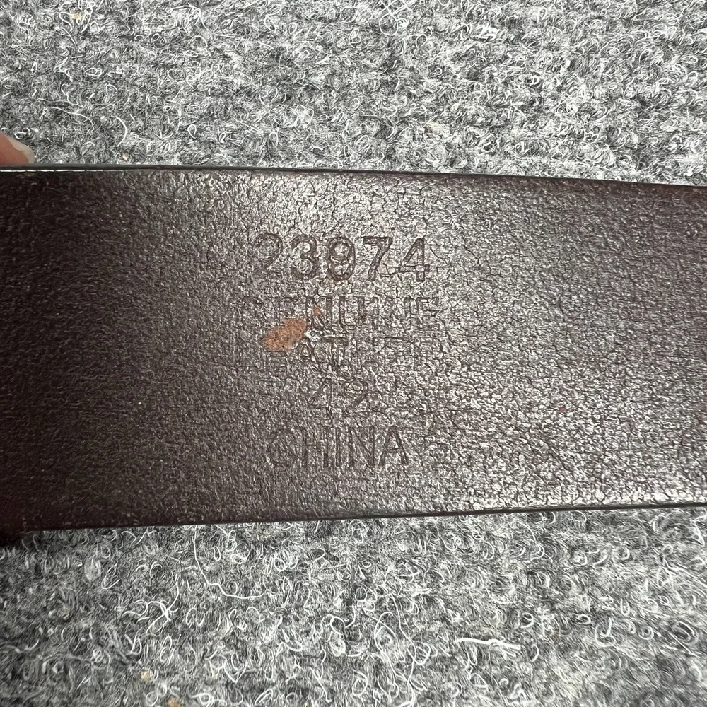 Bill Adler Brown Leather Belt‎ Size 42 Nice Casual Dress Preppy